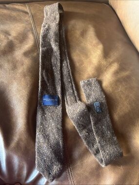 Geoff Nicholson Brown Speckled Wool Tie